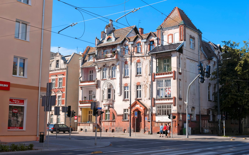 5 - The historic corner tenement house at ul. Adama Mickiewicza 27 in Olsztyn